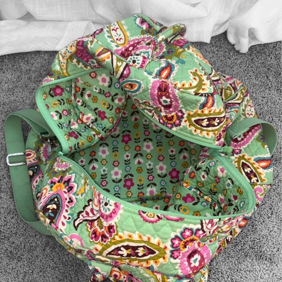 Vera Bradley Tutti Frutti Paisley Weekend Duffle Bag w/Shoulder Strap - Picture 9 of 16